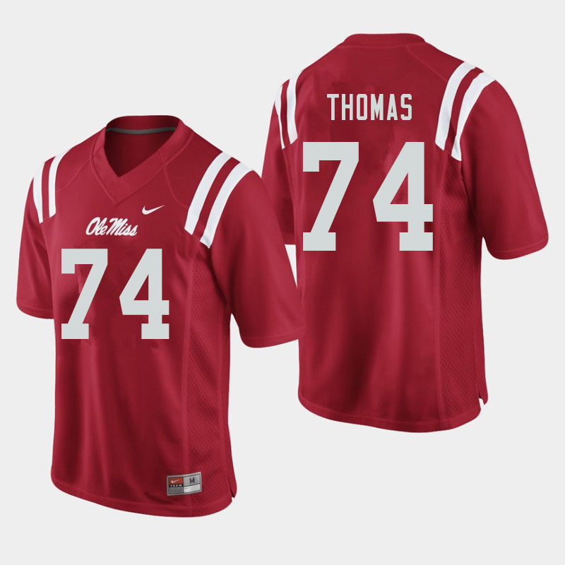 Darius Thomas Ole Miss Rebels NCAA Men's Red #74 Stitched Limited College Football Jersey ULZ5758AH